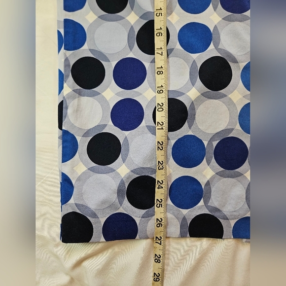 7th Avenue New York & Company Womens Blue Polka Dot Zip Up Pencil Skirt Size 4 - Picture 11 of 14